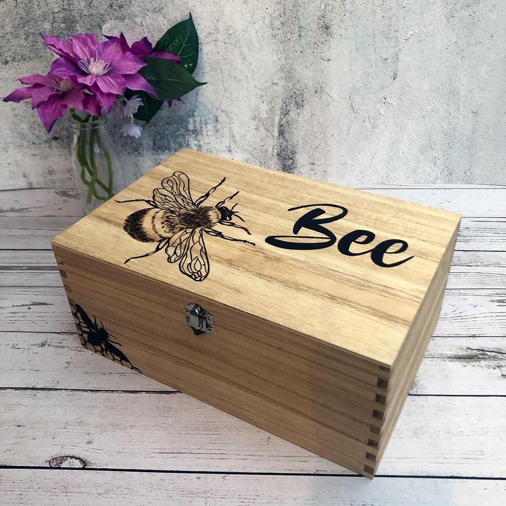Bee keepsake memory box