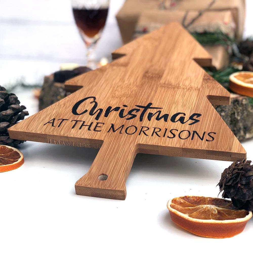 personalised wooden christmas  board