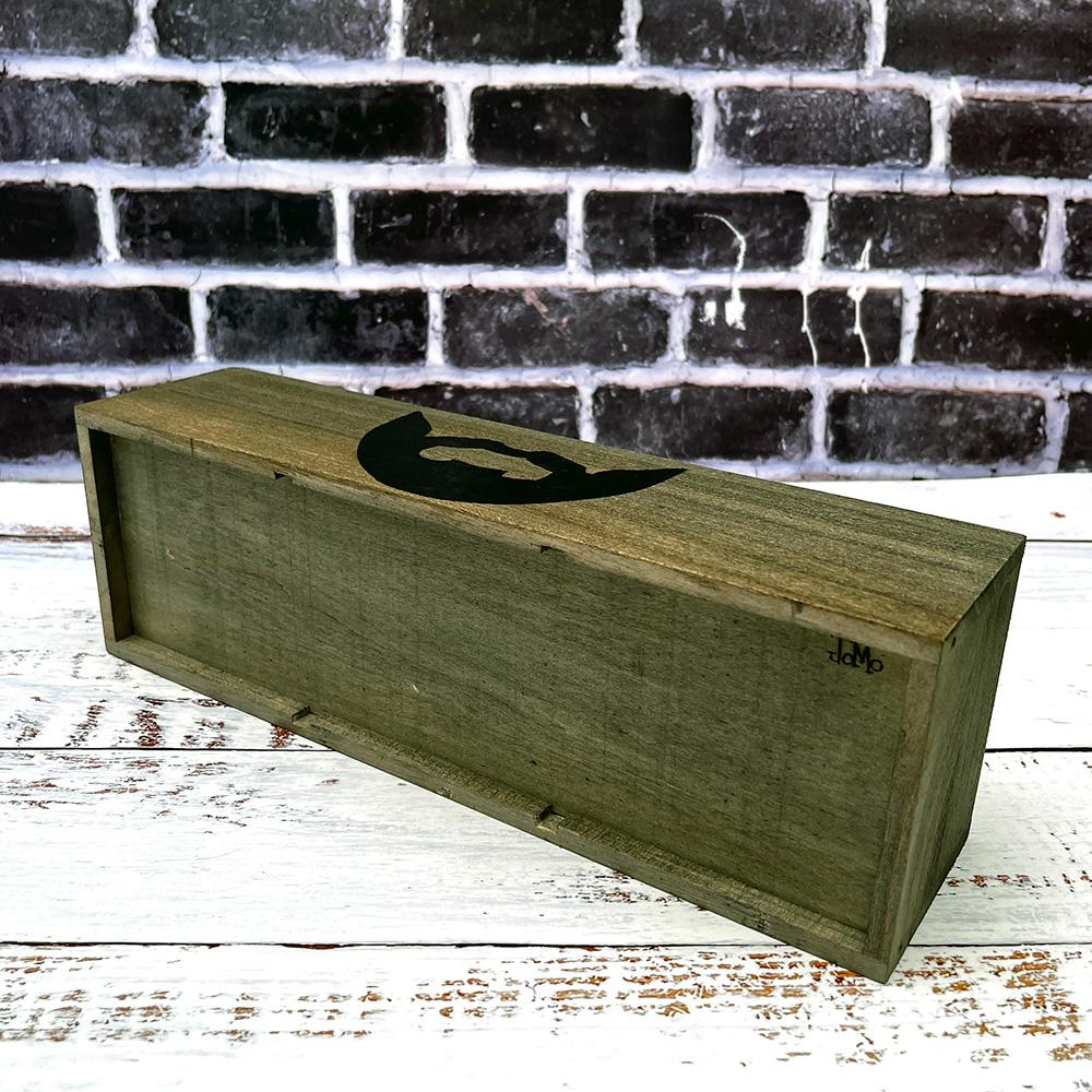 wooden storage  box for beard grooming products
