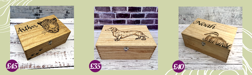 Personlised boxes for animal lovers