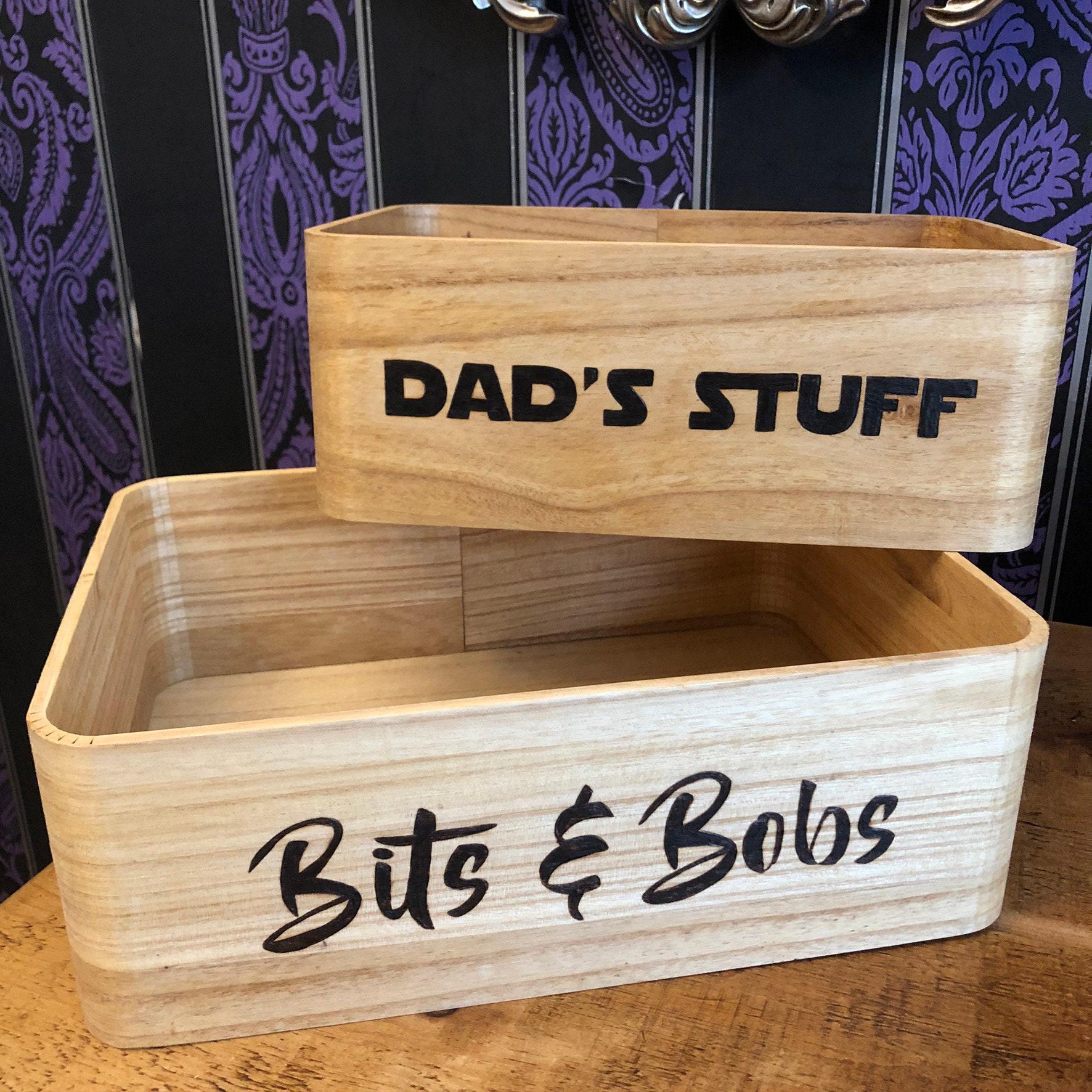 Two wooden storage boxes