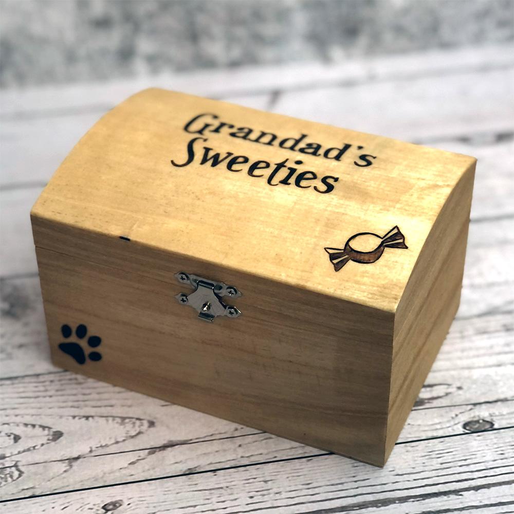 personalised wooden chest box