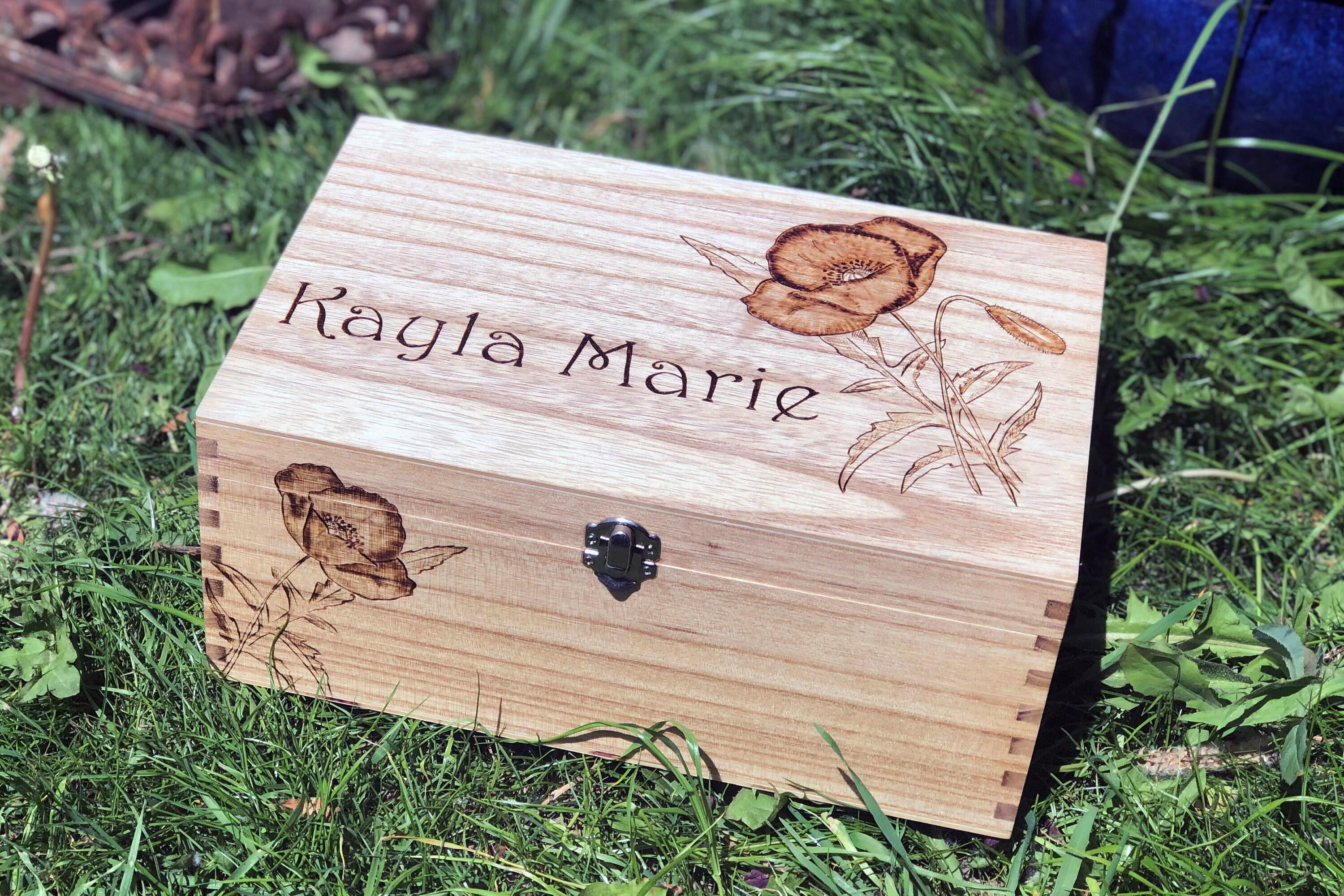 poppy wood box