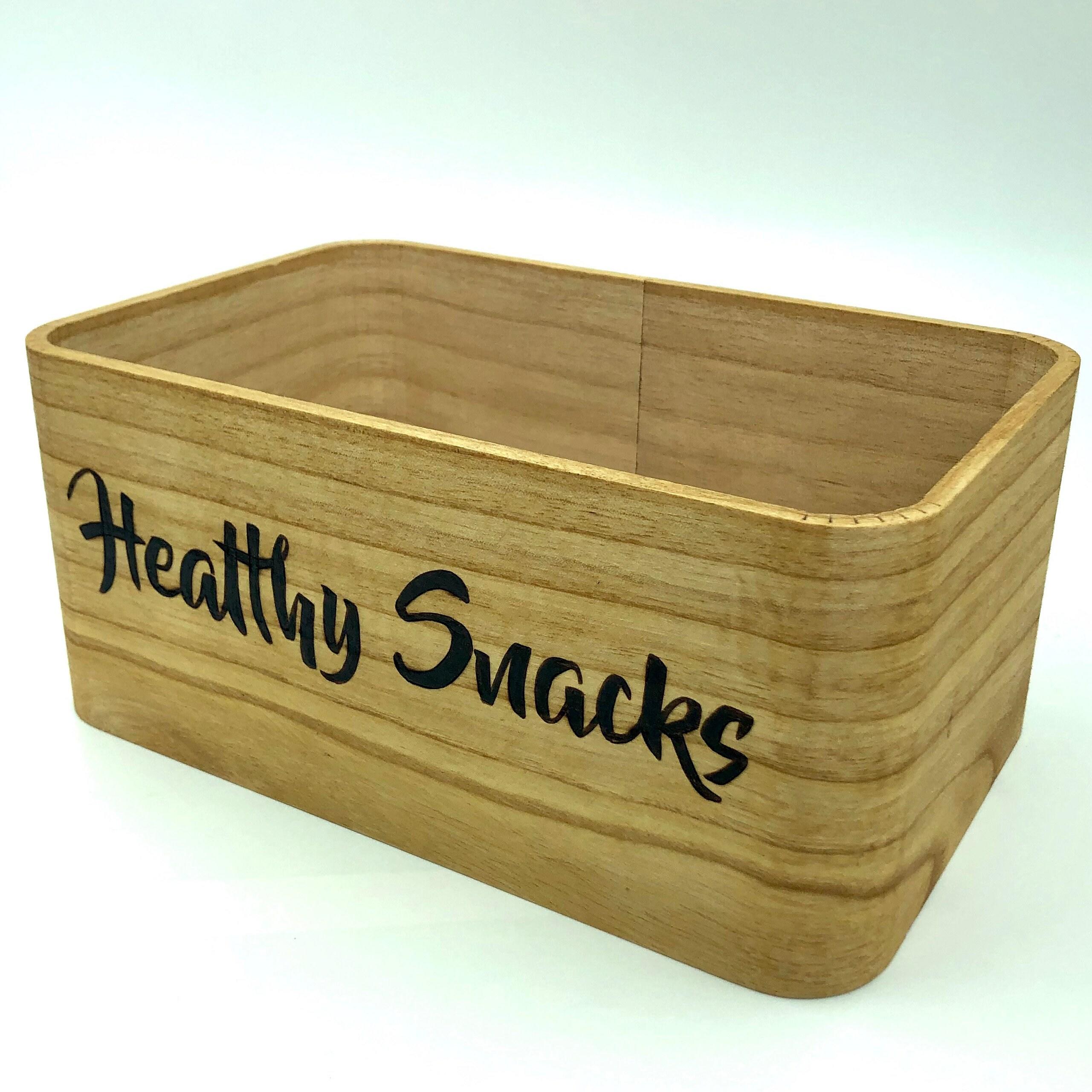 Healthy Snacks Wooden Storage
