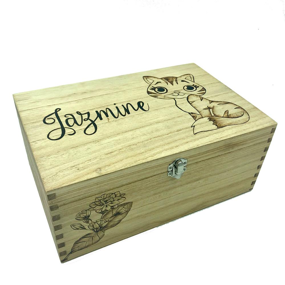 wooden cat box