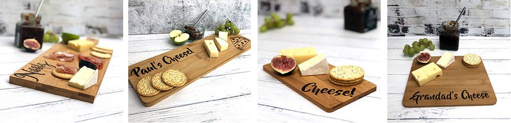 4 images of different cheeseboard
