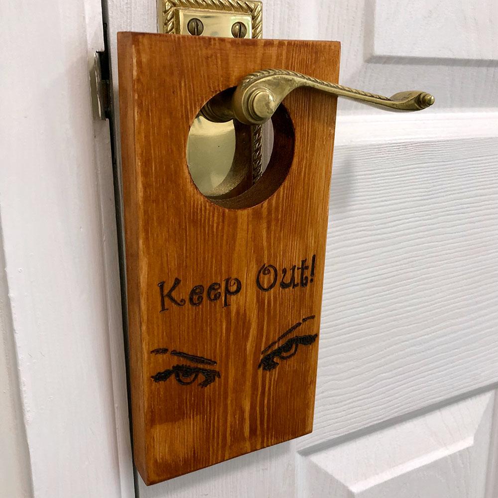 keep out door hanger