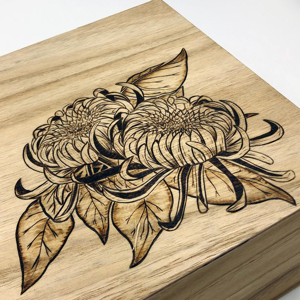 wooden flower box