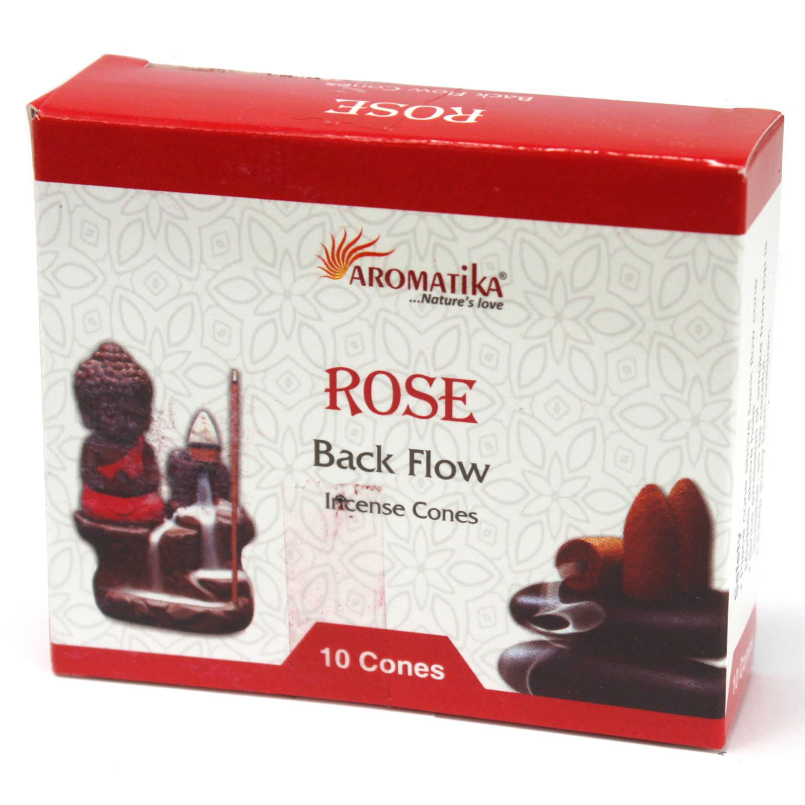 Aromatica Rose Backflow Incense Cones