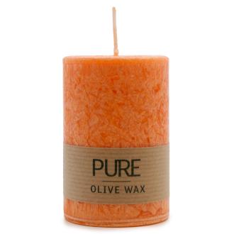 Vegan-Friendly Pure Olive Wax Candle 90x60 - Orange