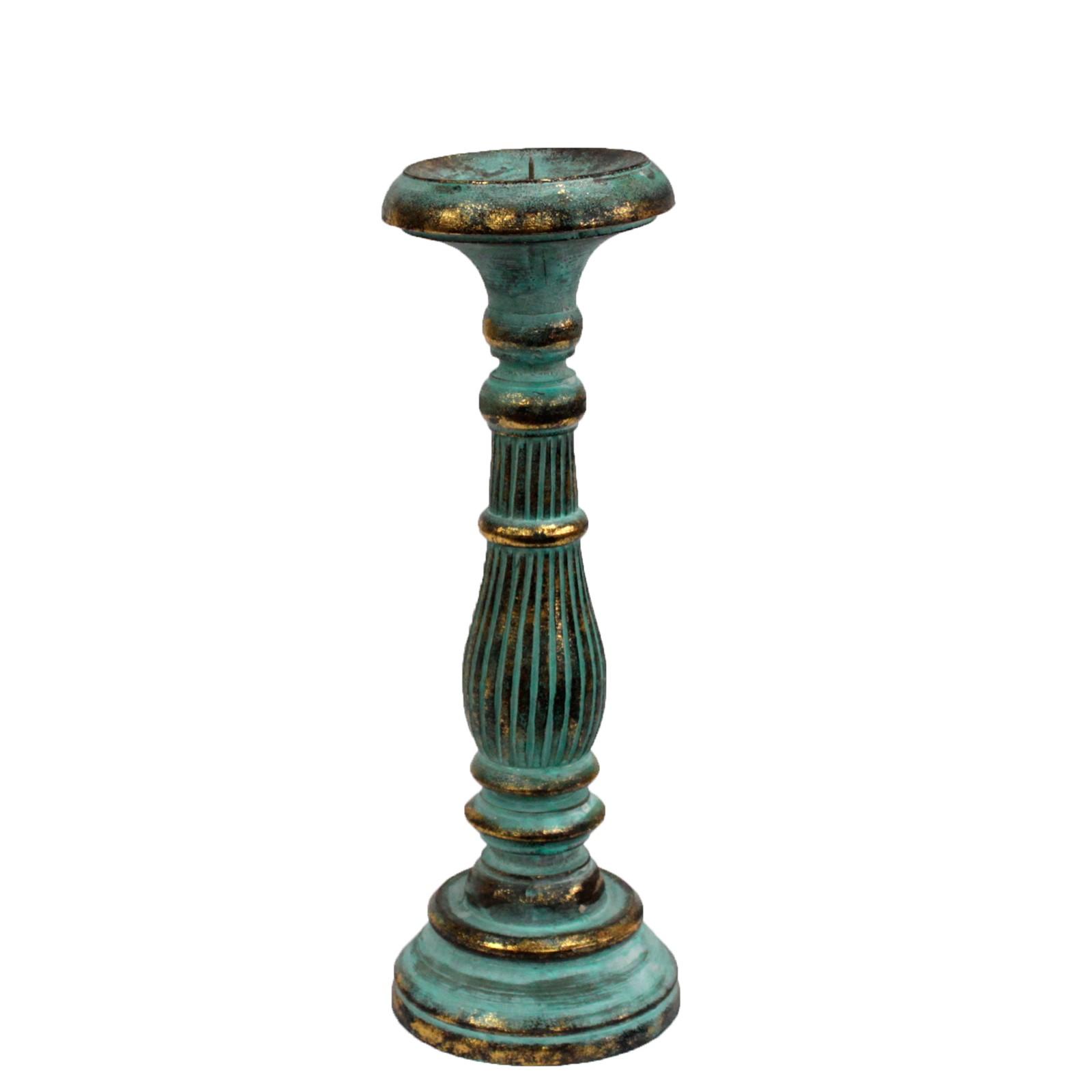 Turquois & Gold Candle Stand (Medium)