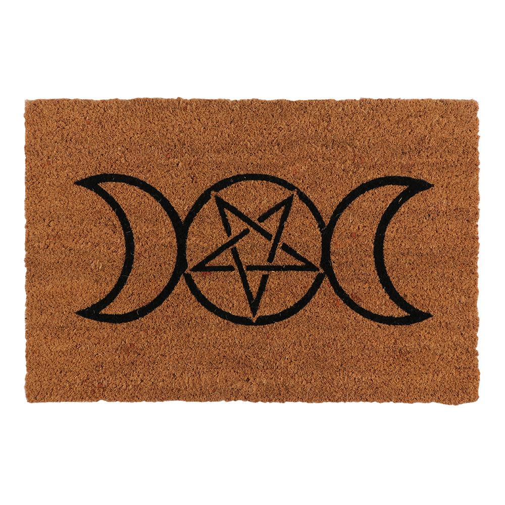Natural Wicca Triple Moon Doormat