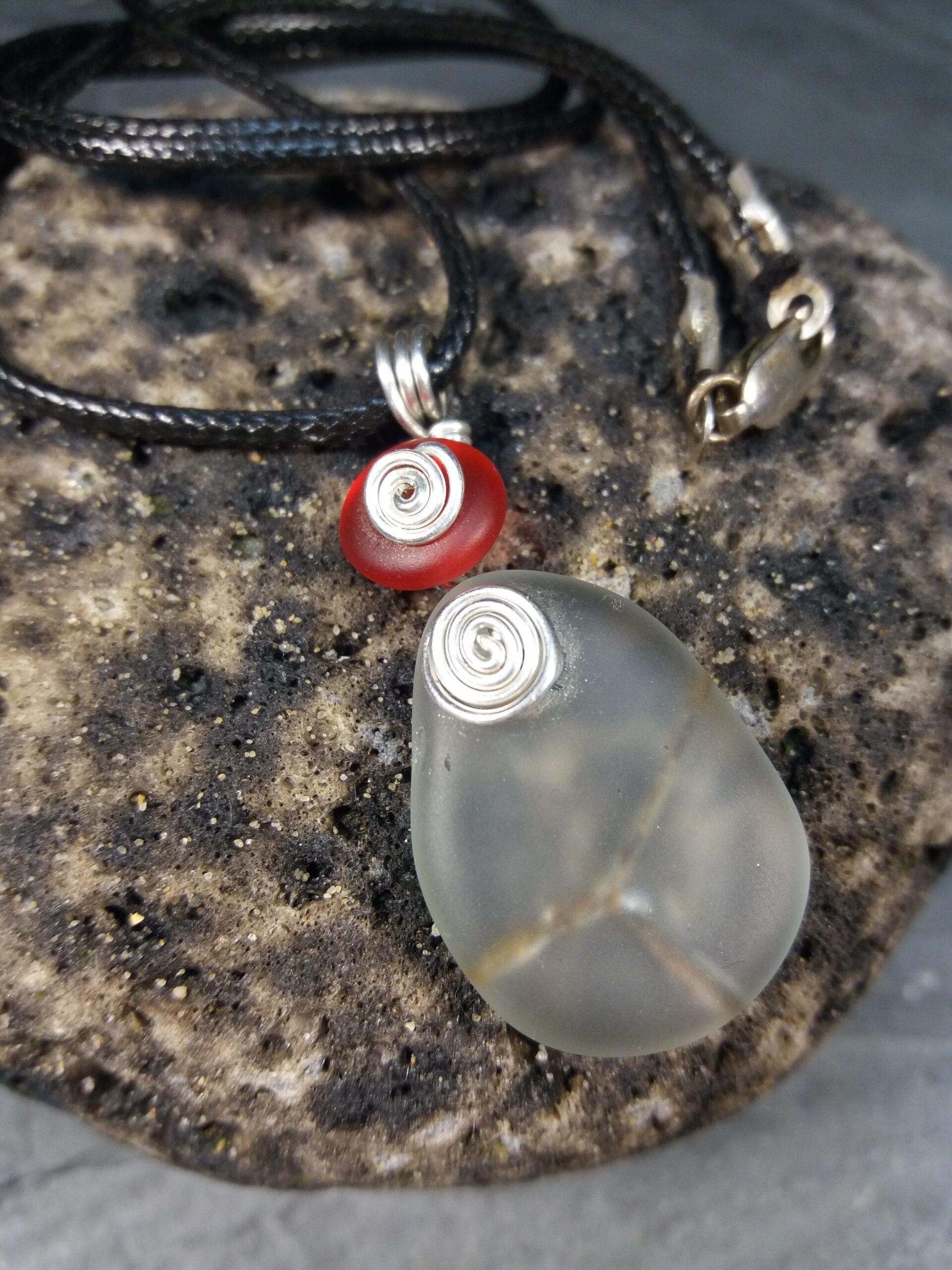 Upcycled Safety Glass Pendent