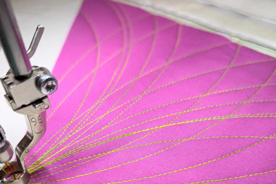 Decorative image of detailed stitching