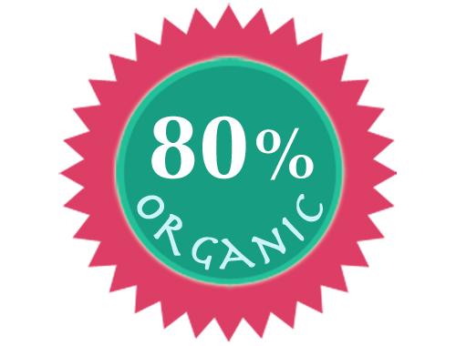 Organic Lavender & Lime Lipbalm is 80% organic
