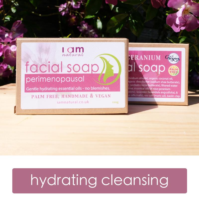 Rose Geranium Facial Cleansing Soap front and back