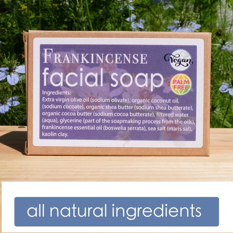 Frankincense Facial Cleansing Soap ingredients