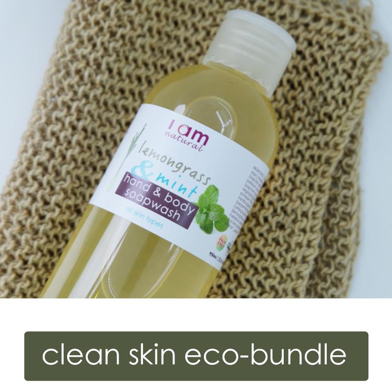 Happy Hemp Exfoliator  with Organic Lemongrass & Mint Hand & Body Wash bundle