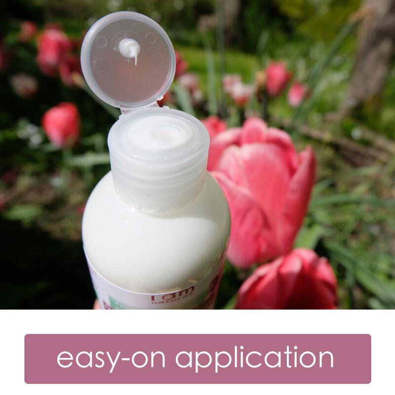 Organic Easy-On Orange & Rose Hand & Body Lotion with flip top lid