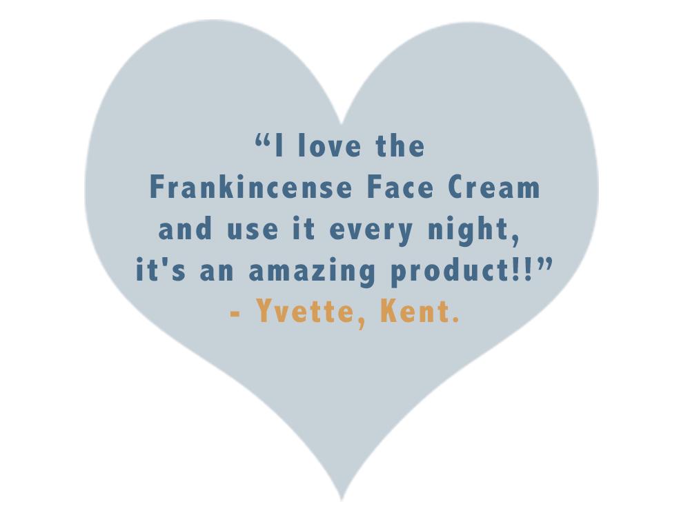 Organic Frankincense Face Cream client review
