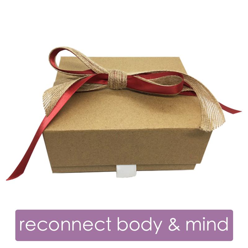 Organic Massage Moment Wellbeing Gift Set closed box