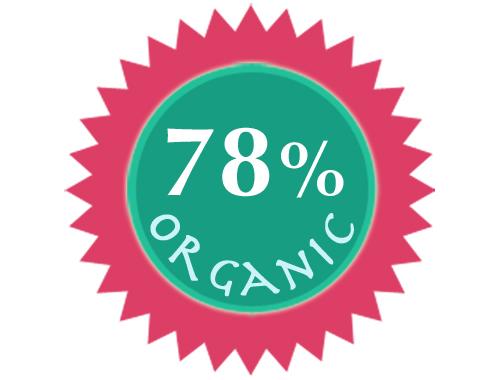 Organic Frankincense Cleanser is 78% organic