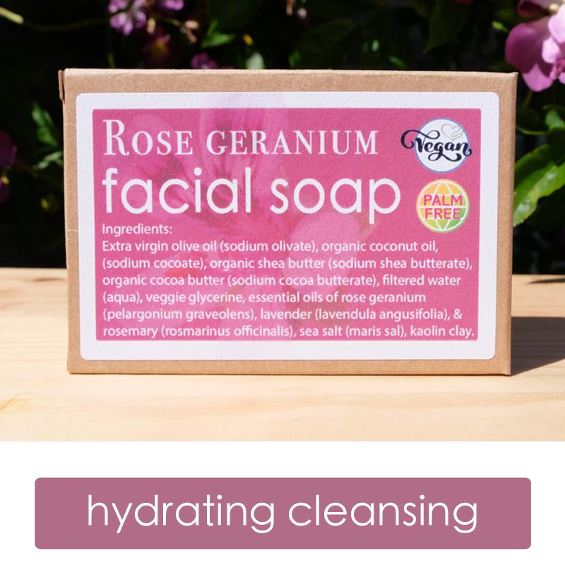 Rose Geranium Facial Cleansing Soap ingredients