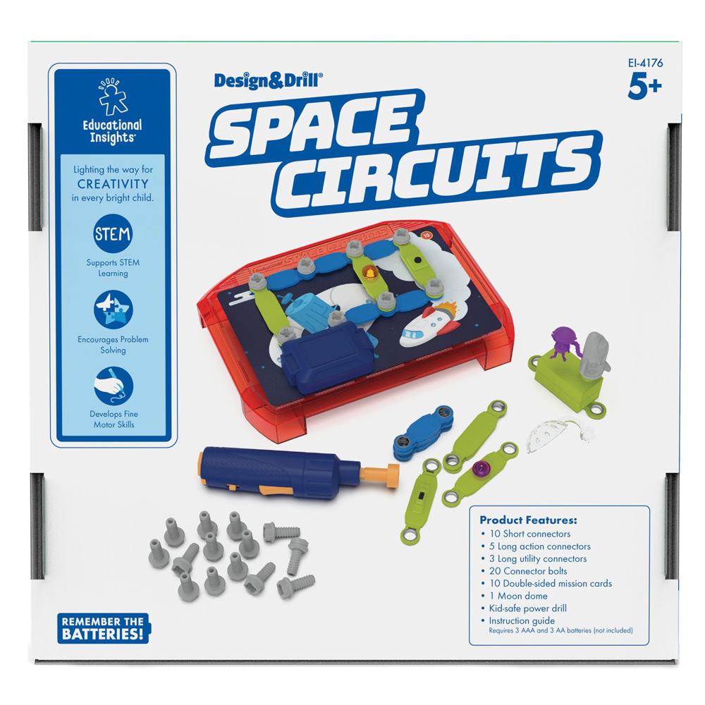 Educational Insights Design & Drill All Aboard Train, Take Apart Toy with E Light-Up Creativity with Design \u0026 Drill Educational Insights