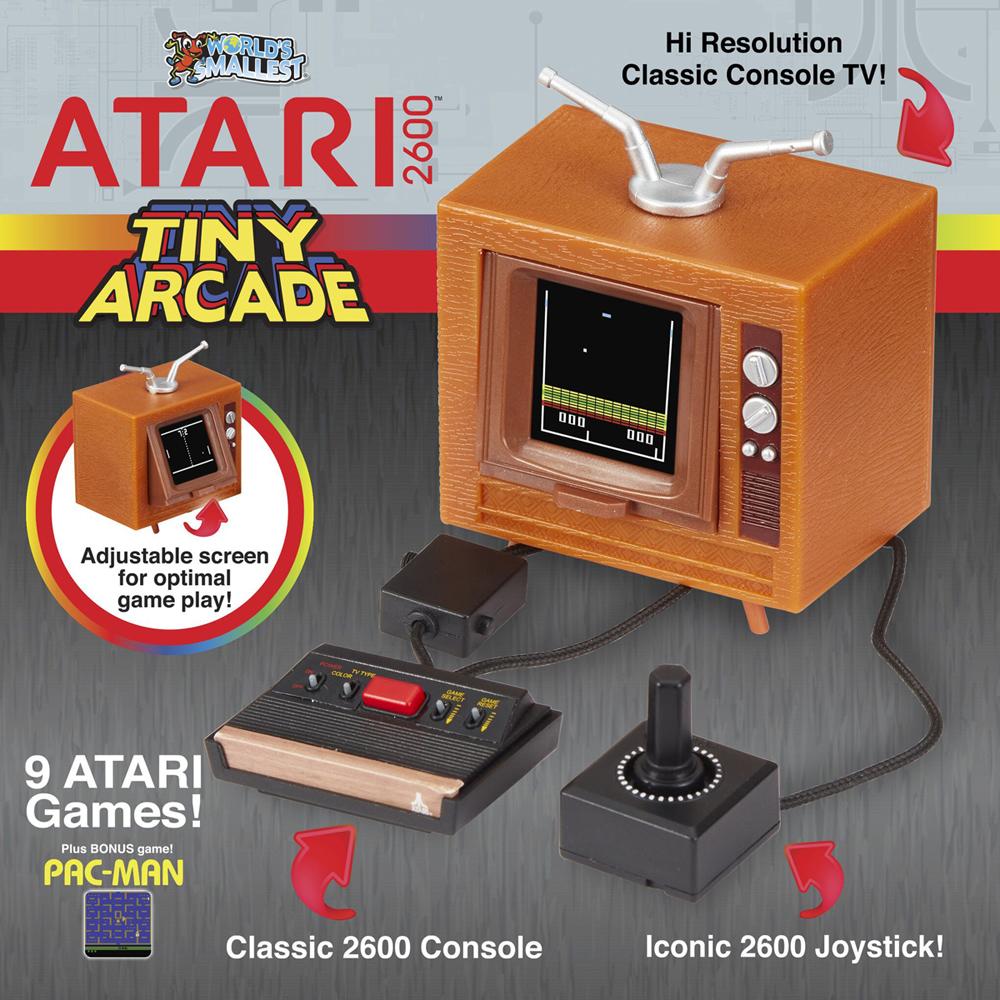 Tiny Arcade Atari 2600 Fully Functioning Desk-Top Console Game