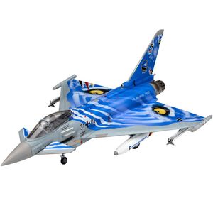 View 2 Revell Eurofighter Typhoon Bavarian Tiger Model Set Scale 1:72 with Paints 63818