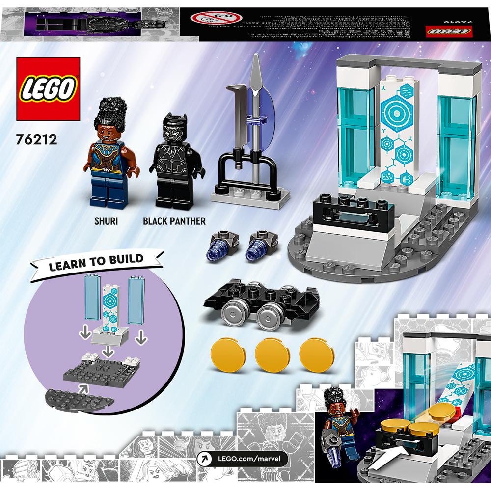 View 4 LEGO Marvel Black Panther Wakanda Forever Shuri's Lab 58 Piece Set 76212 76212