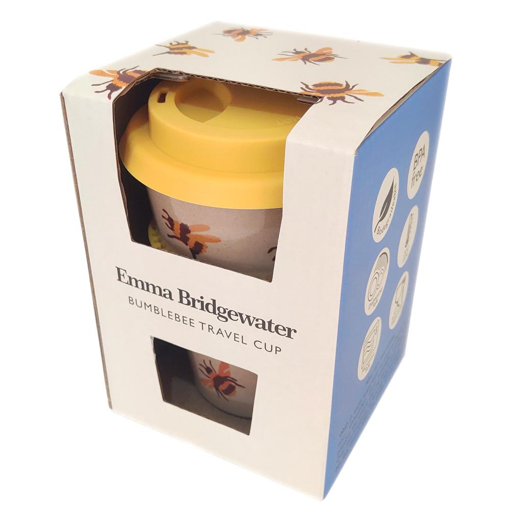 View 2 Emma Bridgewater Bumblebee Rice Husk 400ml Travel Cup (BOXED) BEE6100