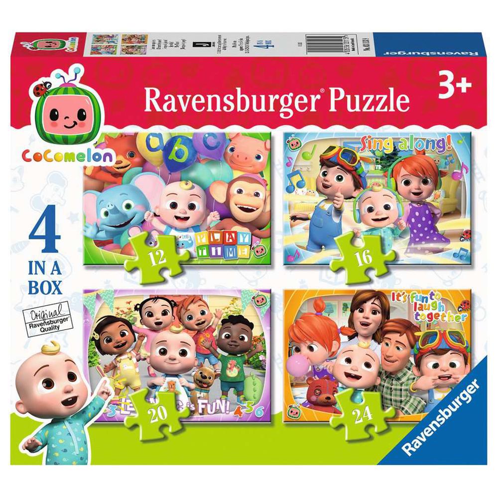 Ravensburger Cocomelon 4 in a Box Jigsaw Puzzles (12, 16, 20, 24) 03113