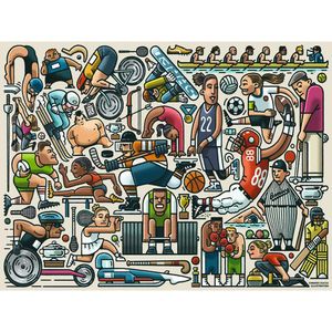 View 2 Ravensburger Athletic Fit 750 Piece Jigsaw Puzzle 16940