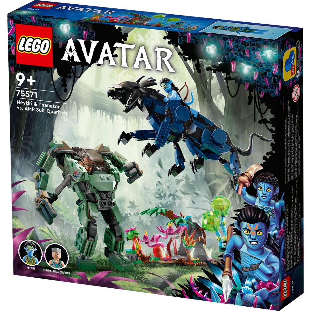 View 3 LEGO Avatar Neytiri and Thanator vs AMP Suit Quaritch 560 Piece Set 75571 Age 9+ 75571