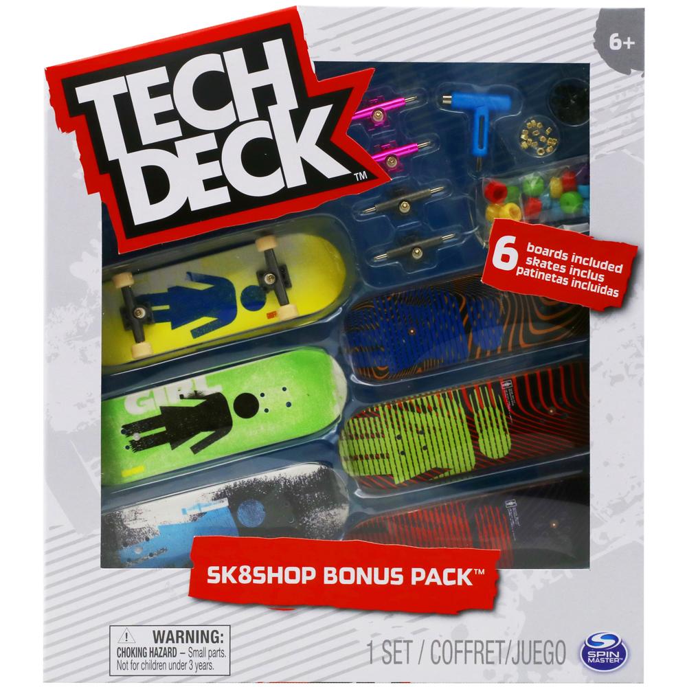 Tech Deck Girl Sk8shop Bonus Pack 6 Fingerboard Assembly Set for Ages 6+ 20136705