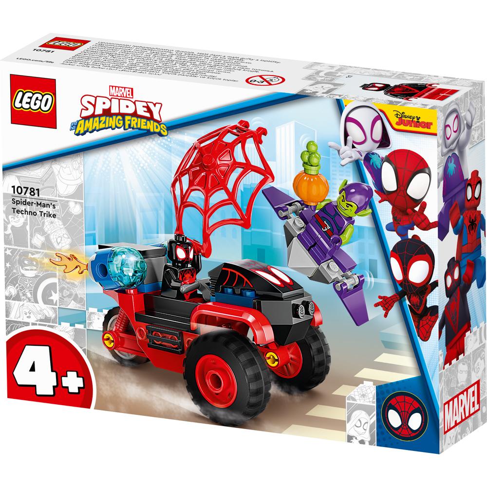 View 4 LEGO Marvel Spidey Miles Morales Spider Man Techno Trike Set 10781 Ages 4+ 10781