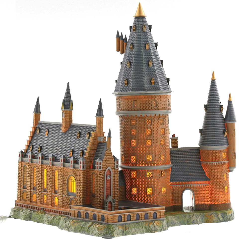 View 4 Department 56 Harry Potter Hogwarts Great Hall & Tower Resin Building A29970