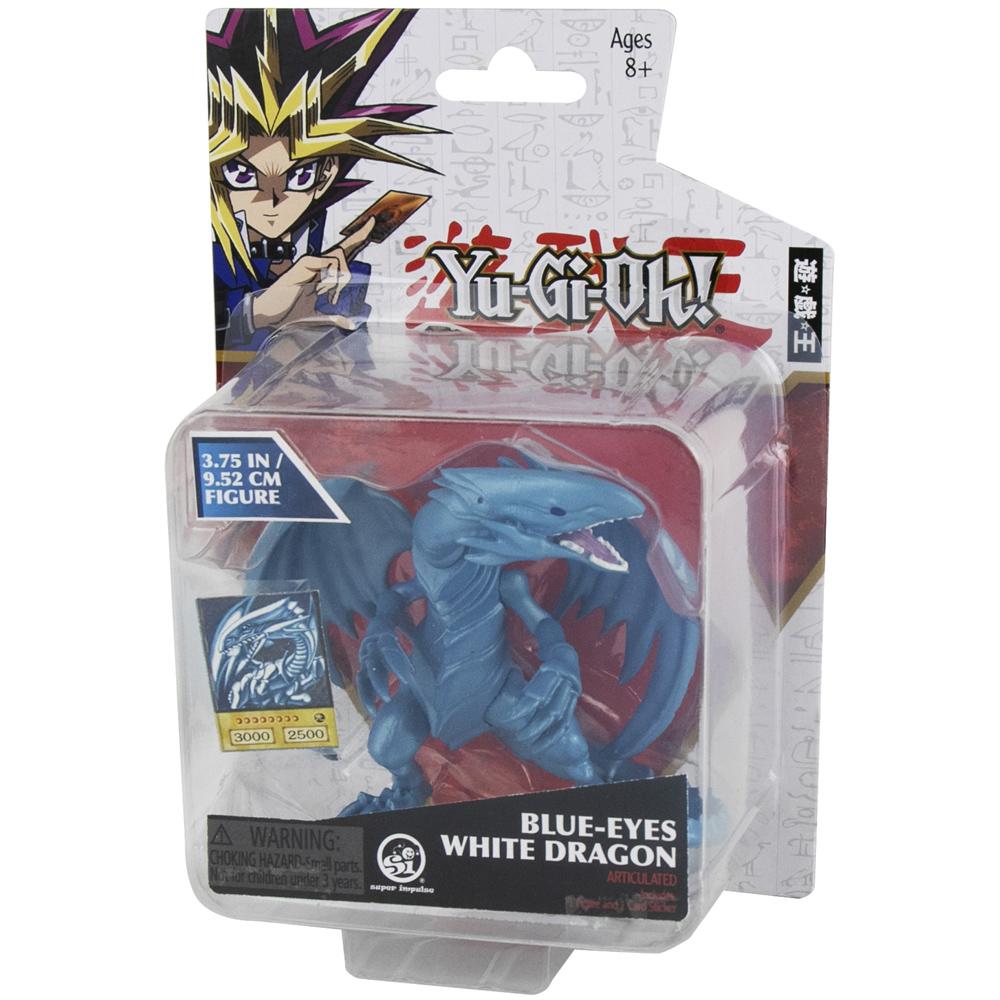 Yu Gi Oh Blue Eyes White Dragon Articulated Figure with Miniature Card 8+ Years 5501B