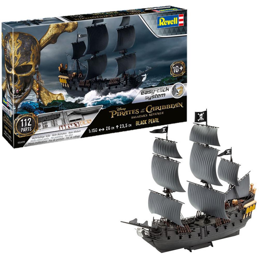 Revell EASY-CLICK Disney Pirates of The Caribbean Salazar's Revenge Black Pearl Scale 1:150 SMALL 05499