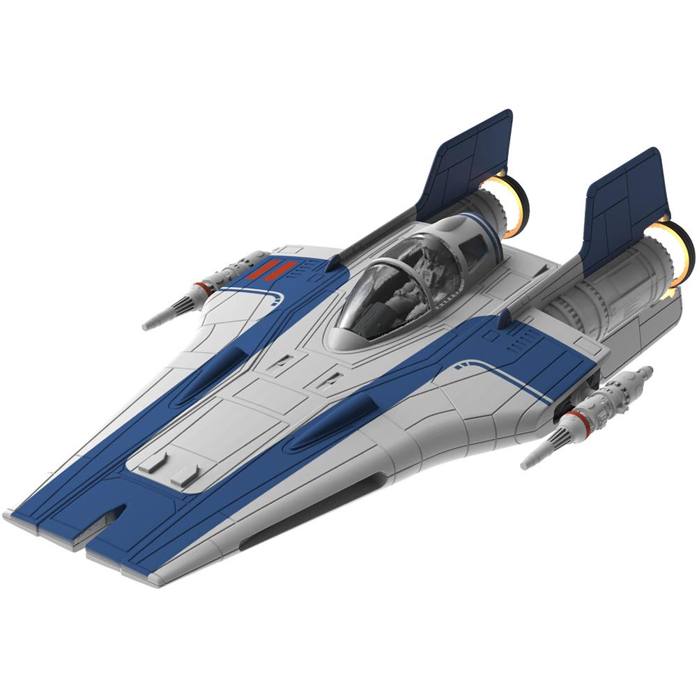 View 2 Revell Star Wars Build & Play Blue Resistance A-Wing Fighter Scale 1:144 06762