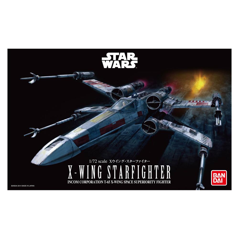 Bandai Star Wars X-Wing Starfighter Plastic Model Kit 01200 Scale 1/72 01200
