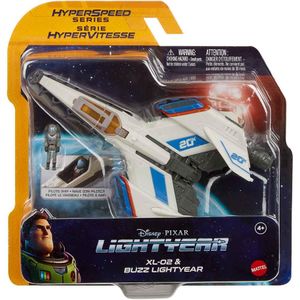 View 4 Disney Pixar Lightyear Hyperspeed Series XL 02 Space Ship Toy with Figure HHJ97