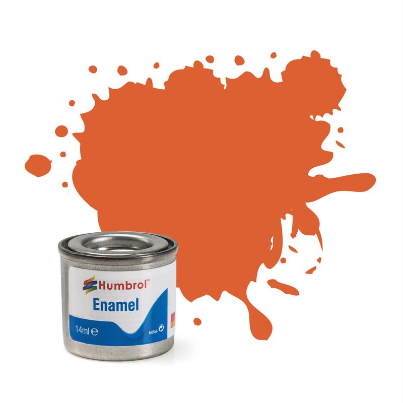 Humbrol Enamel Matt Finish Paint - Orange Lining 82 A0905