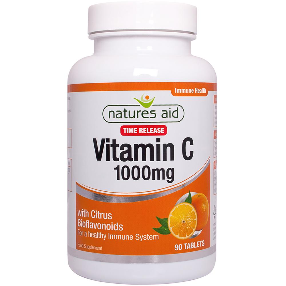 Natures Aid Vitamin C Timed Release 1000mg - 90 Tablets NA12120