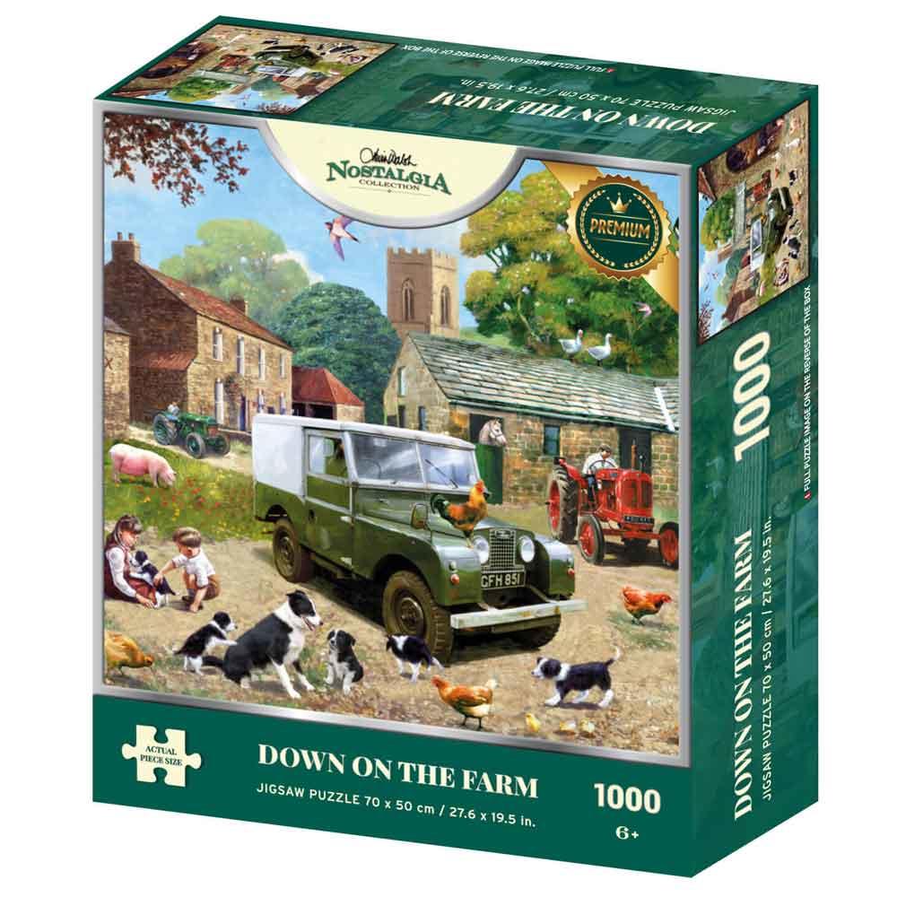 Kidicraft Down On The Farm Kevin Walsh Nostalgia 1000 Piece Jigsaw Puzzle 33012