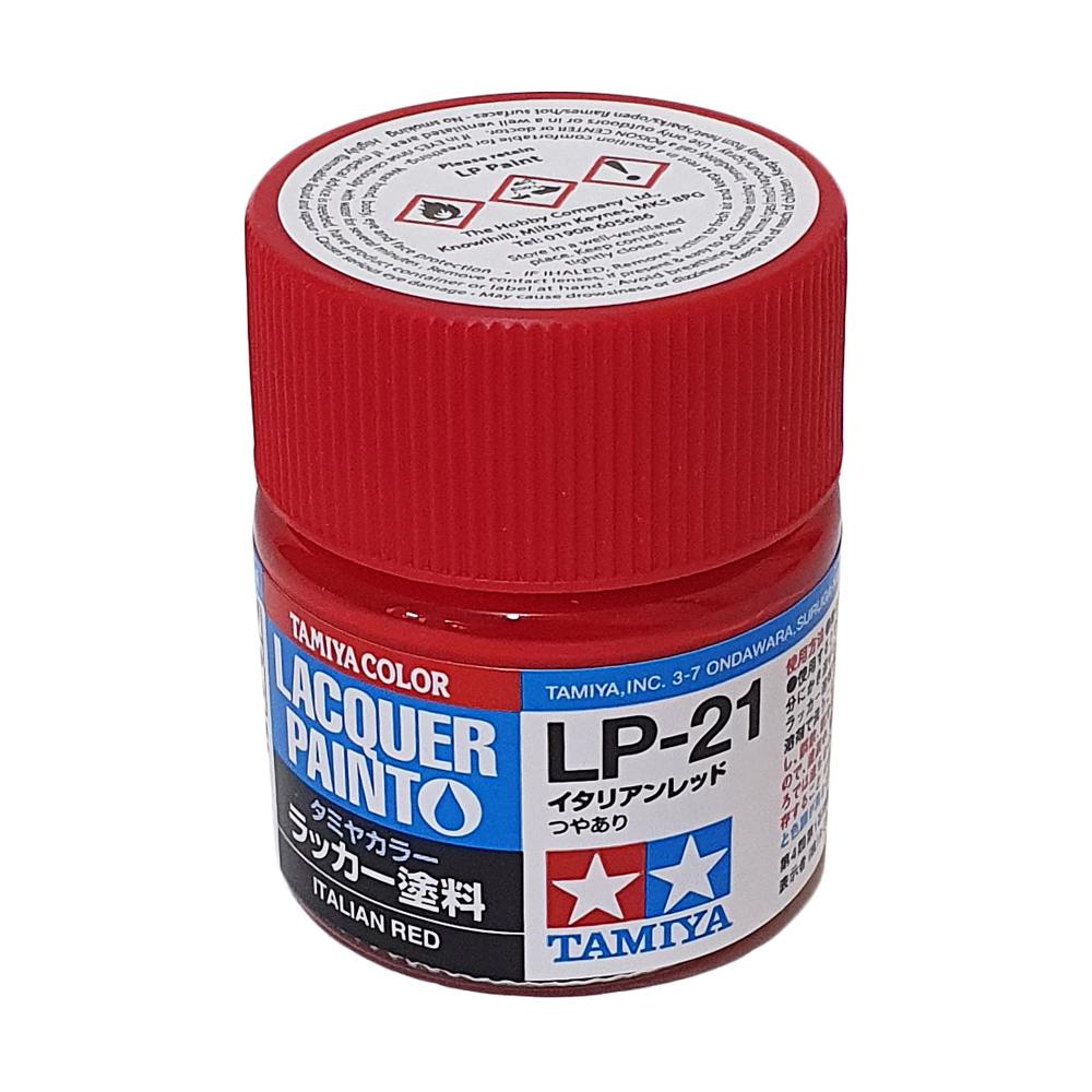 Tamiya Color Lacquer Paint 10ml - ITALIAN RED LP-21 82121
