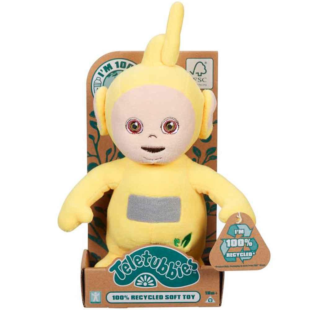 Teletubbies Laa Laa Soft Toy Recycled Eco Range Plush for Ages 18 Months+ 0EP-07609