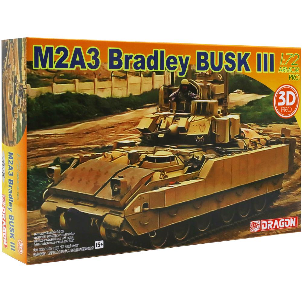 Dragon M2A3 Bradley BUSK III Military Armor Pro Tank Model Kit D7678 Scale 1/72 D7678