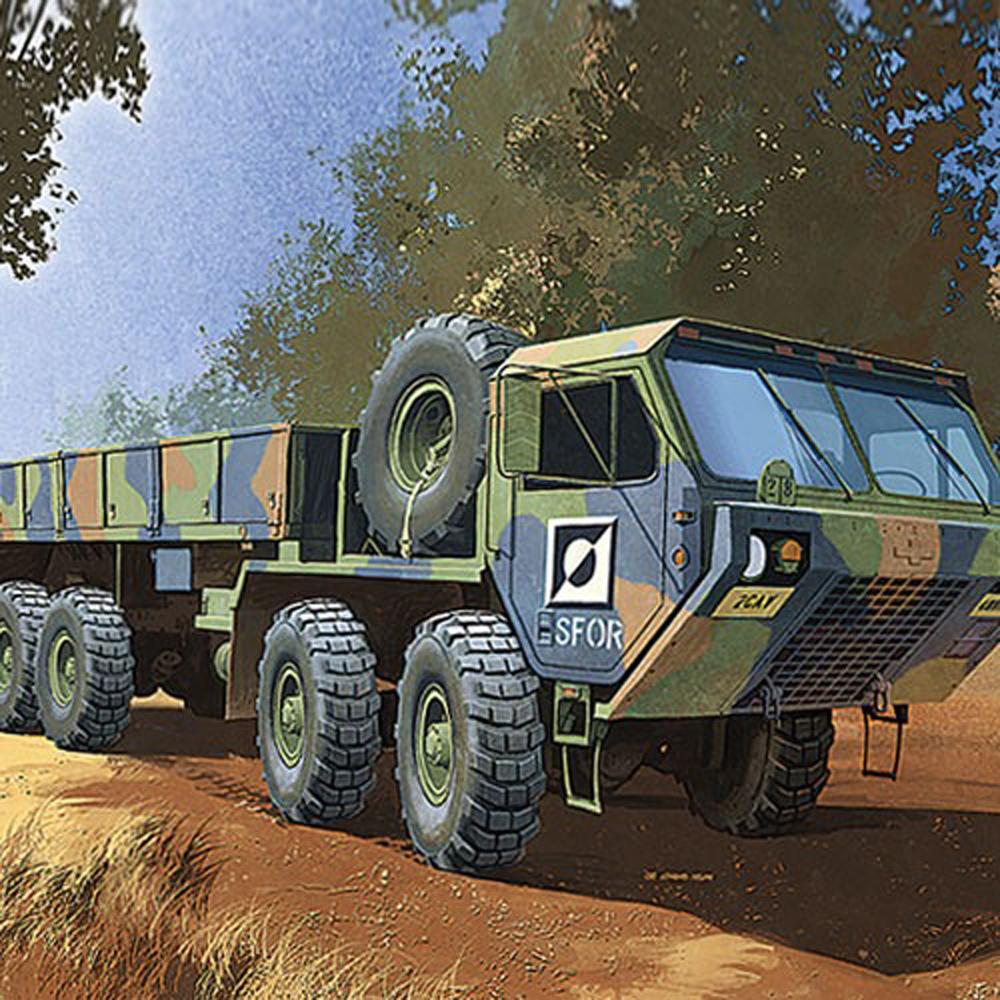 View 3 Academy U.S. Ground Vehicle Series M977 8x8 Cargo Truck Model Kit Scale 1:72 13412